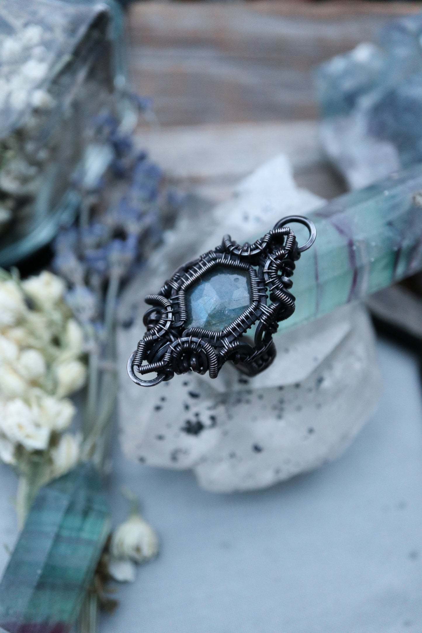 Labradorite Ring Size 7.5