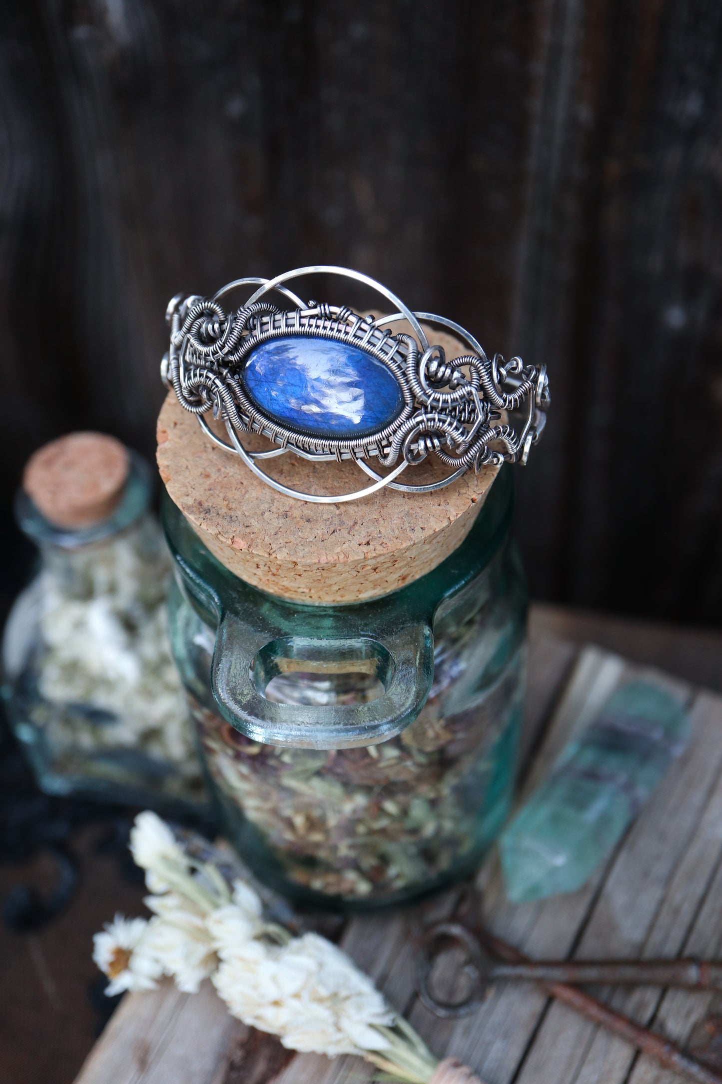 Labradorite Sterling Silver Bracelet