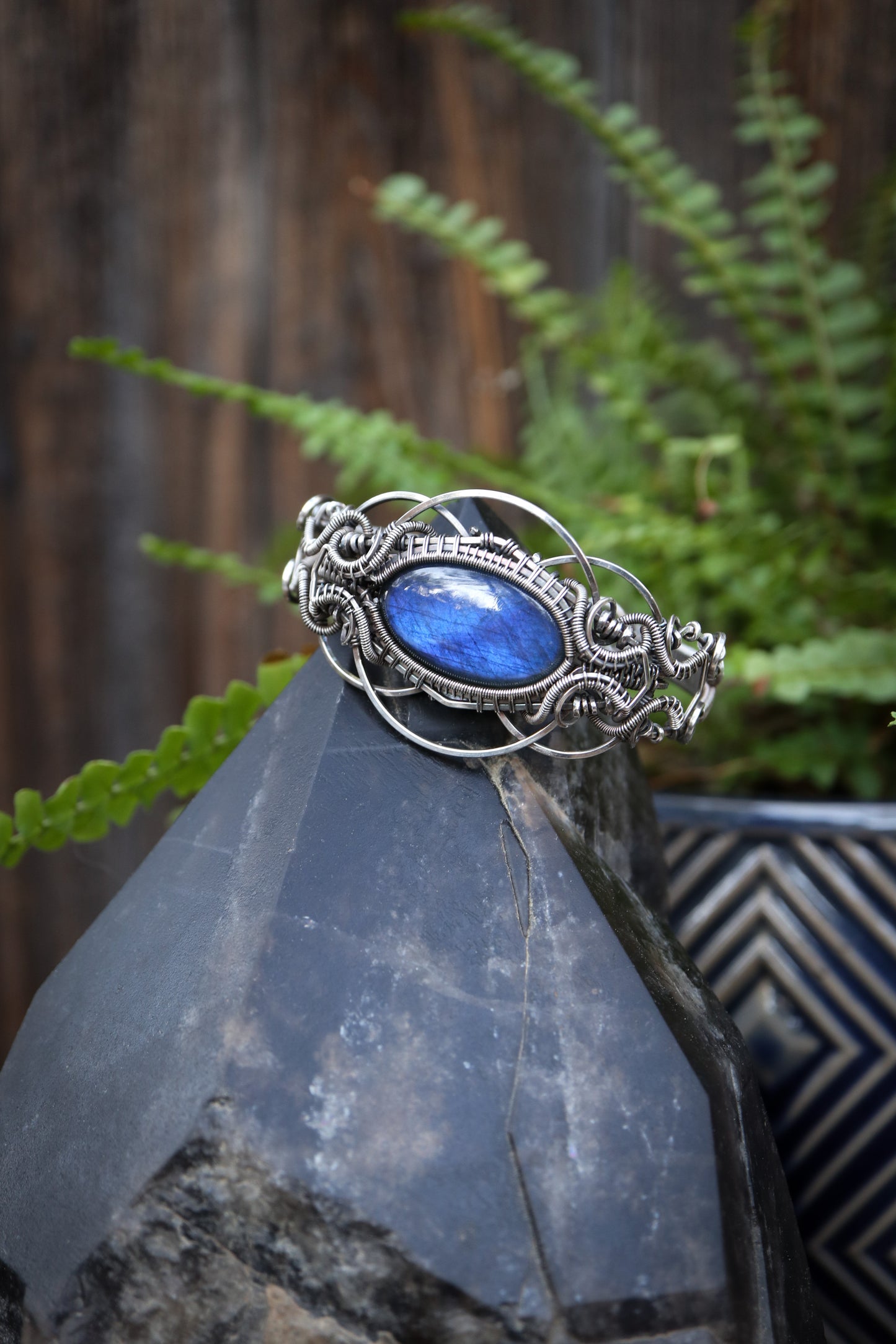 Labradorite Sterling Silver Bracelet