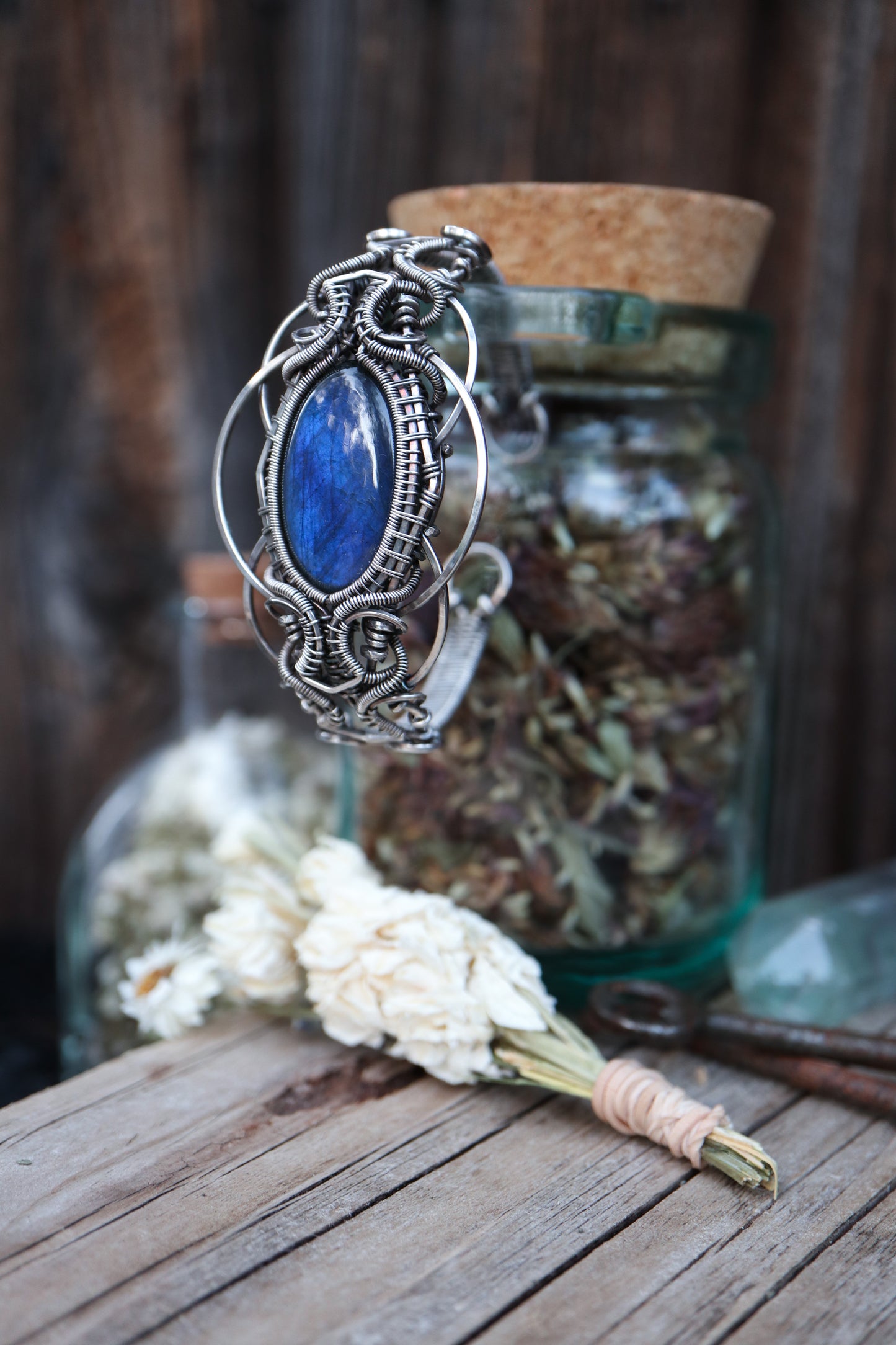 Labradorite Sterling Silver Bracelet