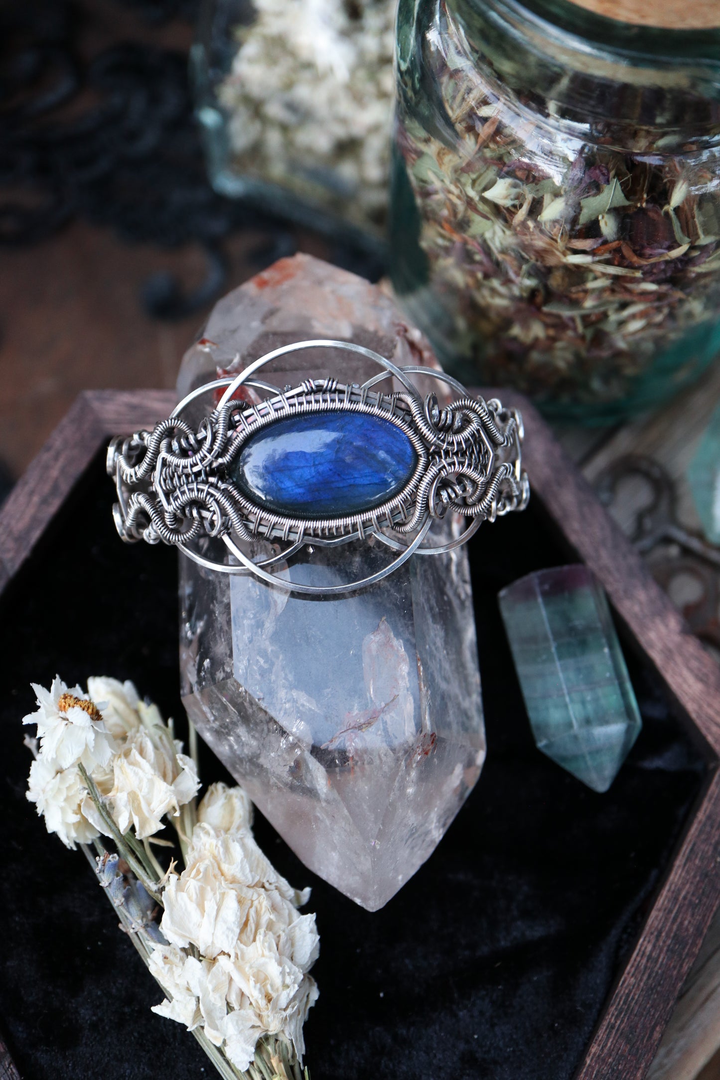 Labradorite Sterling Silver Bracelet