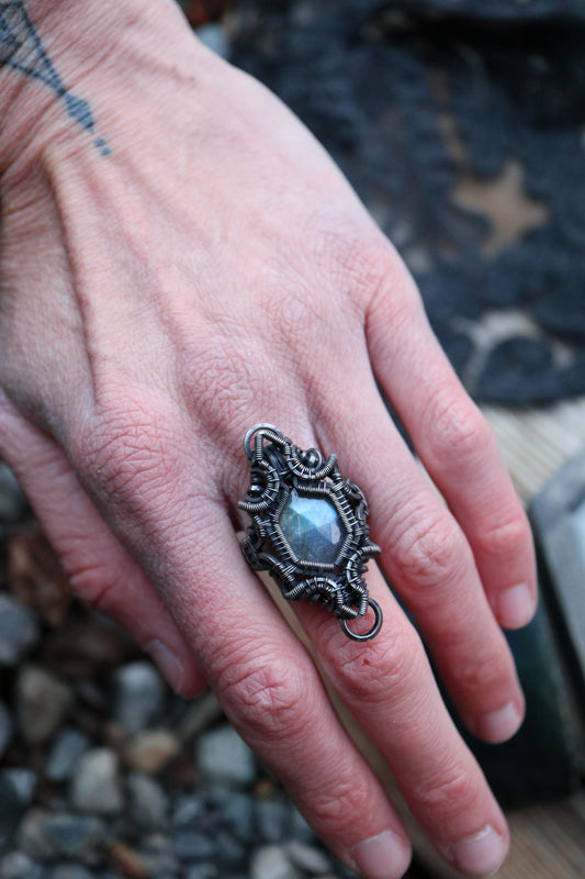 Labradorite Ring Size 7.5